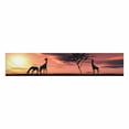 thumbnail image 2 of YUSDECOR Famille de Girafes avec Arbre sur le Coucher du Soleil dans le Kenya Table Coureur Décoration de la Maison pour la Maison Cuisine Salle à Manger Fête de Mariage 16x72 Pouces, 2 of 2
