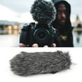 thumbnail image 2 of Microphone Windscreen, Handheld Microphone Windscreen, Lightweight Artificial Fur Portable Gray Outdoor Use For Microphone Professional Use, 2 of 8