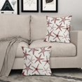 thumbnail image 6 of Burgundy Red Starfish Pillow Covers 18X18 Inch Set of 2 Beach Ocean Coastal Decorative Square Pillow Cases Summer Nautical Cotton Linen Cushion Case Home Decor for Sofa Couch Bedroom Outdoor, 6 of 6