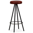thumbnail image 4 of vidaXL Bar Stool Bar Seat Counter Height Island Stool for Pub Real Leather, 4 of 25