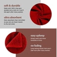 thumbnail image 5 of Car Care Essentials Wash Dry and Detail Towels, Set of 12, Red, 100% Ring Spun Cotton, 16” X 27”, 4.25 lbs. per dz. Heavy Thick, Premium Multi-Purpose Towels, 5 of 5