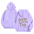 thumbnail image 4 of Hoodies for Women Christian Sweatshirts Graphic Letter Print Sweatshirt Oversized Womens Pullover Hoodie Cute Winter Outfits for Women Women Fashion, 4 of 4
