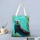 thumbnail image 2 of Otter Bolso de tela con estampado de lienzo para mujer, bolsa de compras reutilizable y estética, con cremallera interior, regalo para mujer,40*45cm., 2 of 6