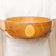 thumbnail image 2 of Classic Teak Wood Salad Serving Bowl, 2 of 5