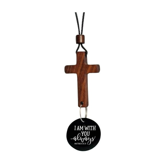 Olilia Car Rearview Mirror Pendant, Cross Pendant, Scan A Bible Verse Every Day, Supports Nfc, Car Pendant, Christian Gift, Rearview Mirror Accessory Pendant.