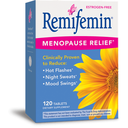 Remifemin Menopause Relief Dietary Supplements Estrogen-Free 120 (Best Over The Counter Menopause Supplements)