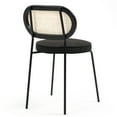 thumbnail image 6 of Ayume Brown Faux Leather Accent Chair with Black Iron Legs, 6 of 6
