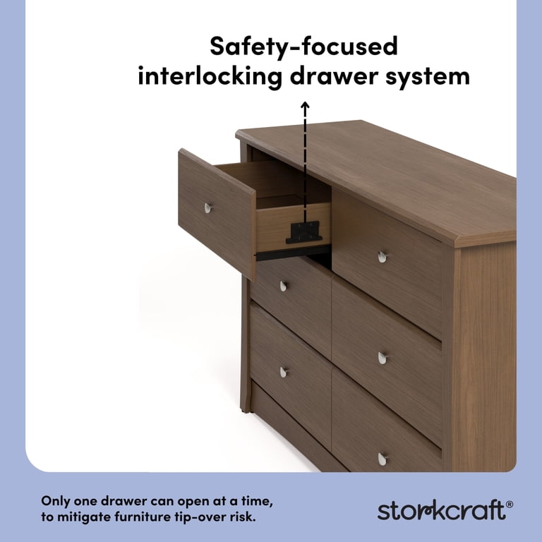 dark brown dresser nursery Jenny Lind 62" Deep Brown Wood Extra Wide 7-Drawer Kids Dresser