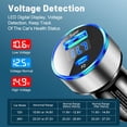 thumbnail image 3 of Adaptador de cargador de coche de 20 W USB 3.0 PD tipo C 2 puertos cargador de coche de viaje (plata), 3 of 6