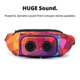 thumbnail image 3 of La riñonera número uno con parlantes. Riñonera Bluetooth para fiestas/festivales/raves/playa/barcos. Recargable, funciona con iPhone y Android. #1 (retro), 3 of 5