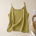 thumbnail image 2 of ORT Cotton Linen Camisole Tops Women Spaghetti Strap Loose Fit Tank Top Cami Summer Casual Sleeveless Shirts Blouse(AG-01,4XL), 2 of 6