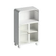 thumbnail image 3 of 45.28" H White Glass Door Cabinet - Convenient Open Counter for Items - Bathroom, Home Office - Easy to Assemble, 3 of 3