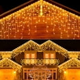 thumbnail image 3 of Guirnalda de luces navideñas para exteriores, guirnalda de luces LED con forma de carámbano de 4 m y 20 m, para decoración de Año Nuevo, 3 of 5