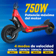 thumbnail image 3 of Scooter eléctrico Honey Whale T1 Rojo, 3 of 6
