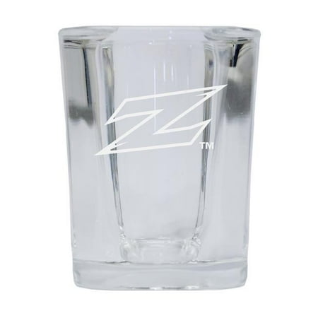 

R & R Imports SGSE2-C-AKN20 Akron Zips 2 oz Square Shot Glass Laser Etched Logo Design - Pack of 2