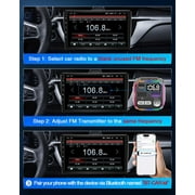 Bluetooth 5.3 FM Transmitter Car Adapter, Wireless Adapter Car Kit, 48 W (PD 36 W & 12 W) 3.0 Fast USB Charger, Hands Free Calling, Bass Lossless Hi-Fi Sound Support U Disk