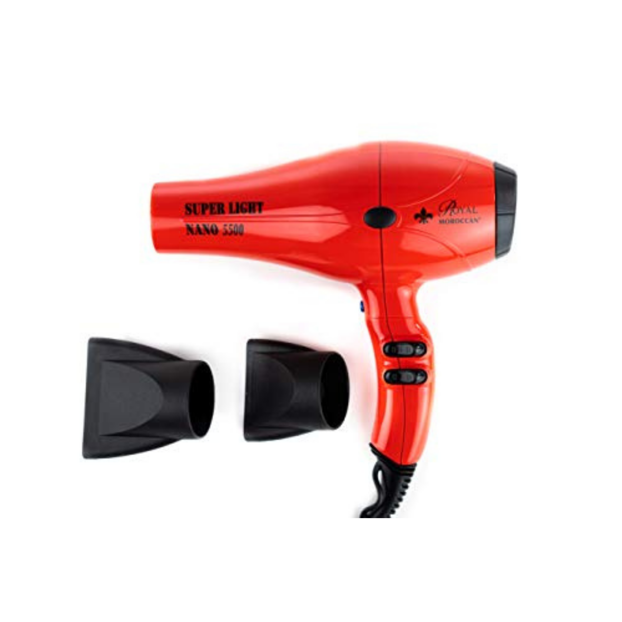 Nano 5500 Super Light Salon Professional Hair Dryer 2000 Watt Lightweight  Italian Powerful Blow Dryer 1LB Quiet Brushless Motor, Multiple Settings  w/Cool Finishing Blast & Dual Nozzles (Red) - Walmart.com