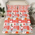 thumbnail image 2 of Castle Fairy Teens Santa Claus 4-Piece Full Size Sheets,Merry Christmas Bed Sheets,Geometric Plaid Lightweight Sheet Sets,Breathable Home Decor, 2 of 7