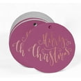 thumbnail image 2 of Inkdotpot Merry Christmas Bottle Tag Real Rose Gold Foil Favor Hang Tags Pack Of 50, 2 of 7