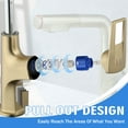 thumbnail image 6 of ​​Brushed Gold Pull-Down Vessel Faucet - Single Hole Bathroom Sink Faucet with Lift Spout & Dual Spray Modes​, 6 of 9
