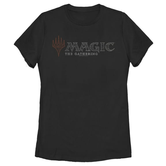 Women's Magic: The Gathering Ornate Logo  Graphic Tee Black X Large