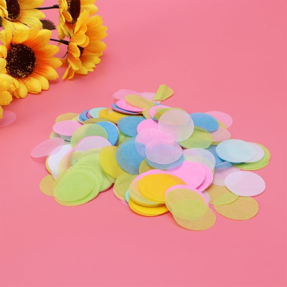 GOOHOCHY Colorful Wedding Confetti Assorted Paper Table Decoration for Parties Gifts and Celebrations 50g 2.5cm