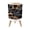 Color 4, variant on Small Trash Can with Lid Bears Silhouette Forest Vintage Pine Trees 1.8 Gallon Dog Proof Trash Can Round Garbage Can Waste Bin Wastebasket for Bathroom Bedroom Living Room