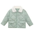 thumbnail image 4 of REDARER Kids Puffer Jacket, Lattice Quilted Short Coat with Warm Collar for Boys and Girls, Warm Loose Fit,Size:5-6 Years, 4 of 4