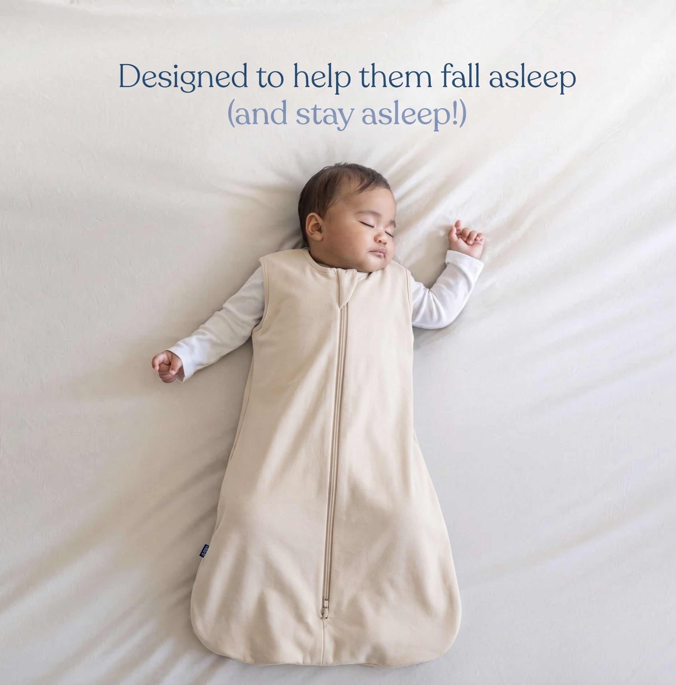 HALO SuperSoft Bamboo SleepSack Wearable Blanket, 0.5 TOG, Unisex, Infant, Small, 0-6 Months, Oat