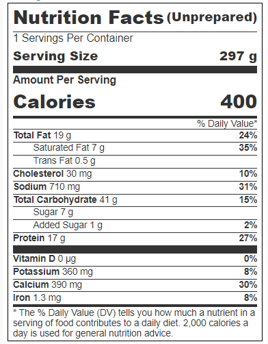 Case of 12, Stouffer's, Vegetable Lasagna Meal, 10.5 oz