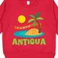 thumbnail image 3 of Inktastic I Love Antigua Toddler Sweatshirt, 3 of 4