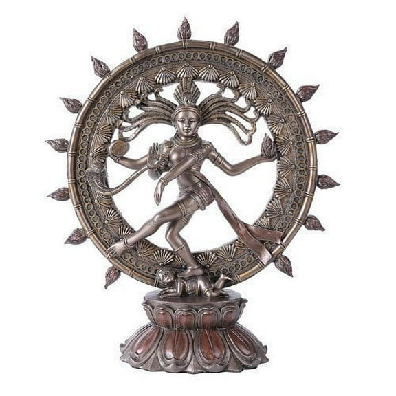 Large Hindu Shiva Nataraja Dancing Statue Bronze Finished