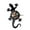 Without LED, variant on Antique Nature Art Zoology Lizard Wall Clock Safari Gecko Vinyl Record Wall Clock Silhouette Wildlife Animal Icon Vintage Clock Without LED