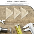 thumbnail image 4 of USHOBE 10Pack Metal Angle Brackets Cold Rolled Steel Fixing Corner Brackets for Bed Furniture Home Renovation, 4 of 7