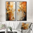 thumbnail image 1 of Designart "Rustic Reflections Gold Grey art painting II" Abstract Collages Framed Wall Art Set Of 2 - Gold Abstract Gallery Wall Frame Set For Home Decor, 1 of 6