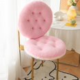 thumbnail image 2 of 1 PCS Fleece Chair Cushion Soft Warm Fuzzy Plush Chair Pads Washable Stool Cushion for Indoor Dining Room and Kitchen Chairs, 2 of 13