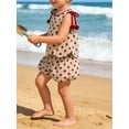 thumbnail image 4 of BemeyourBBs Kids Toddler Baby Girls Summer Clothes Cute Infant Baby Girls 2 Piece Outfits Sleeveless Dot Print Tank Tops Lantern Shorts Sets, 4 of 9
