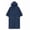 Navy, variant on Kids Uni Hooded Neck 3/4 Sleeve Tops Solid Plain Color Cape Shawl Poncho Style T-Shirts Loose Outwear Tees