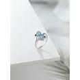 thumbnail image 4 of Gem Stone King 925 Sterling Silver Mercury Mist Mystic Topaz and Black Diamond Ring for Women (2.03 Cttw, Heart Shape 6MM, Gemstone Birthstone, Available in Size 5, 6, 7, 8, 9), 4 of 4