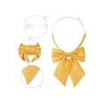 thumbnail image 3 of INSPIRE CHIC Women's Metallic Shiny Bowties Sparkly Pre-tied Solid Color Bow Ties Cute Yellow One Size, 3 of 6