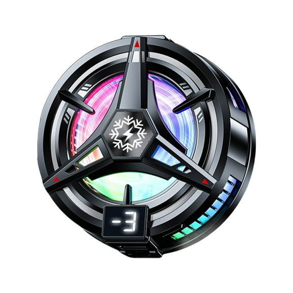 Powerful Magnetic Phone Coolers Quiet Cooling Fan ABS for Gaming & Streaming
