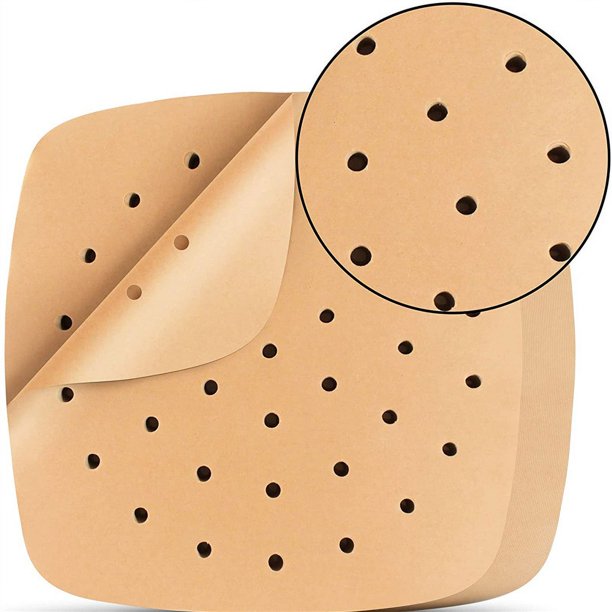 200 Piezas de Papel para Hornear Freidora de Aire, Revestimiento de Papel para Freidora de Aire, Papel para Hornear Freidora de Aire, Forro de Freidora de Aire, Adecuado para Freidora de Aire, H