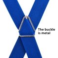 thumbnail image 3 of GFDYREE 2.5CM Men's Solid Formal Banded Bow tie & Suspenders Sets 4-Clip, 3 of 4