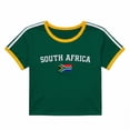 thumbnail image 3 of HCYSFG Women's South Africa Flag Graphic Top Crewneck Short Sleeve Casual Fashion T Shirts Summer Daily Wear Trendy Sporty Activewear Tee, 3 of 3