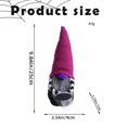 thumbnail image 5 of Clearance Under $5 | Knitted Gnome Plush Figure with Witch Hat for Halloween Tabletop Decor, 5 of 5