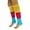 Colors 2, variant on All Cotton Leg Warmers for Women 80s Colorful Soft Knitted 1 Pair - Colors 3