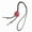 Red, variant on Punk Pendant Bolo Tie for Western and Casual Wear Cord Necktie