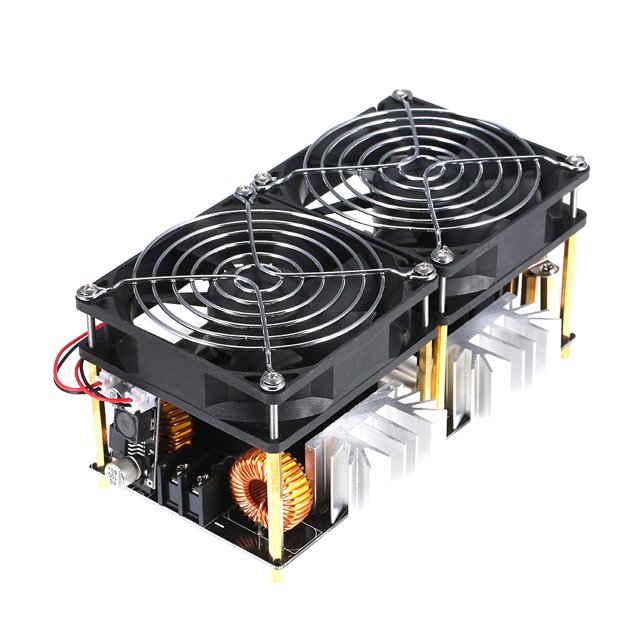 Módulo de placa de calentamiento por inducción ZVS de 1800 W, 40 A, 12 V-48 V, controlador Flyback de bricolaje, calentador con buena disipación de calor con accesorios de bobina
