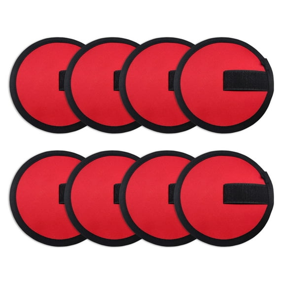 8 Pack Fishing Lure Covers Portable Fishing Bait Bags Fishing Lure Wraps Fishing Hook Cover Lure Shield Bait Storage Protector Red