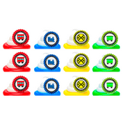 Choo Choo Train Easy Toppers Cupcake Decoration Rings -24pk
